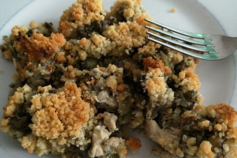 Cliquez pour zoomer ! Crumble poulet, courgettes et parmesan Thermomix par Melanie913