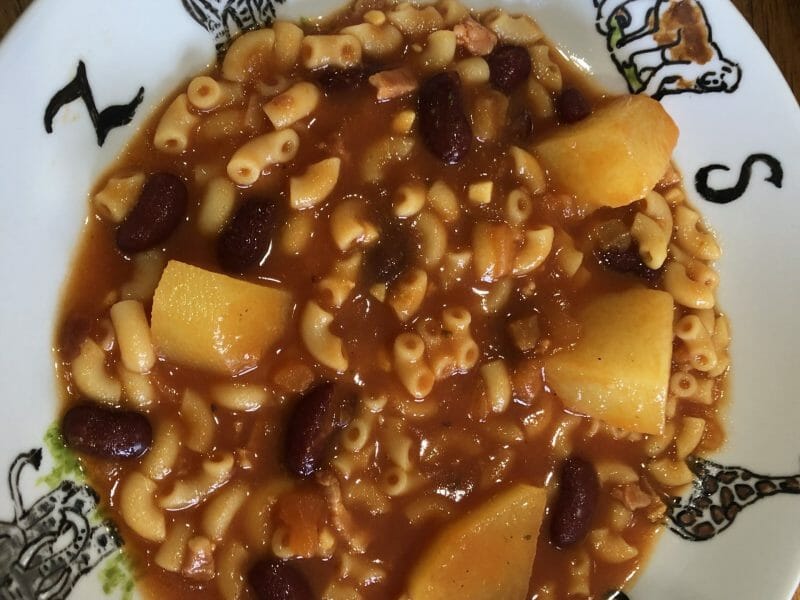 Cliquez pour zoomer ! Soupe aux haricots rouges et coquillettes Thermomix par maksomali