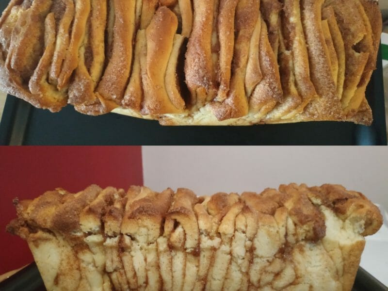 Cliquez pour zoomer ! Brioche à effeuiller à la cannelle Thermomix par Groopy