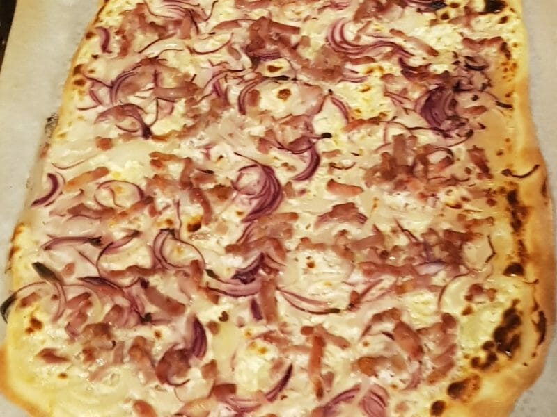 Cliquez pour zoomer ! Flammekueche traditionnelle Thermomix par Maxiane