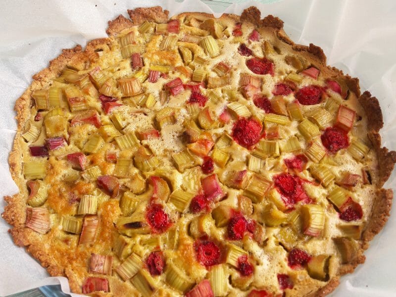 Cliquez pour zoomer ! Tarte à la rhubarbe Thermomix par Feflex