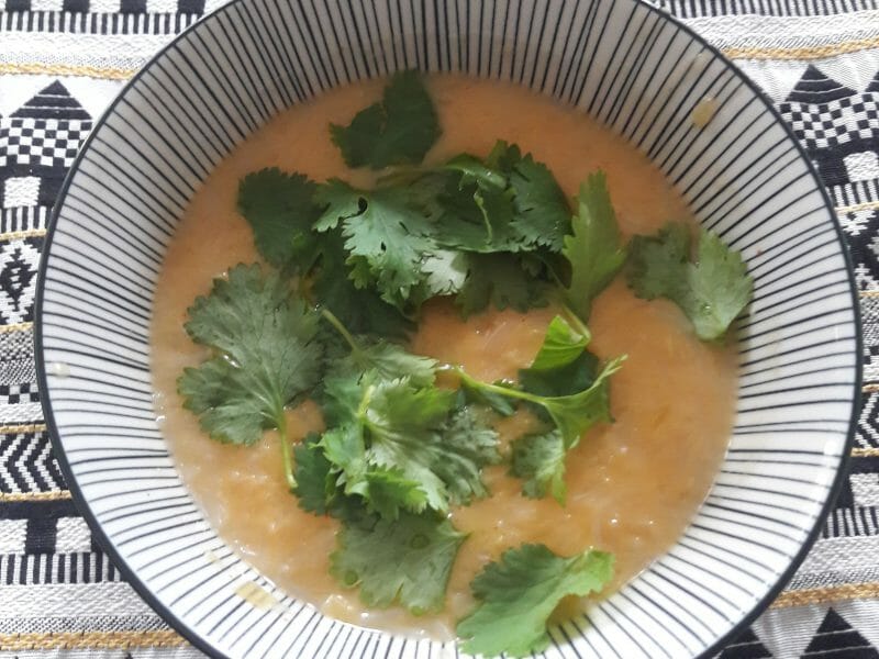 Cliquez pour zoomer ! Soupe thaï crevettes et lait de coco Thermomix par Feflex