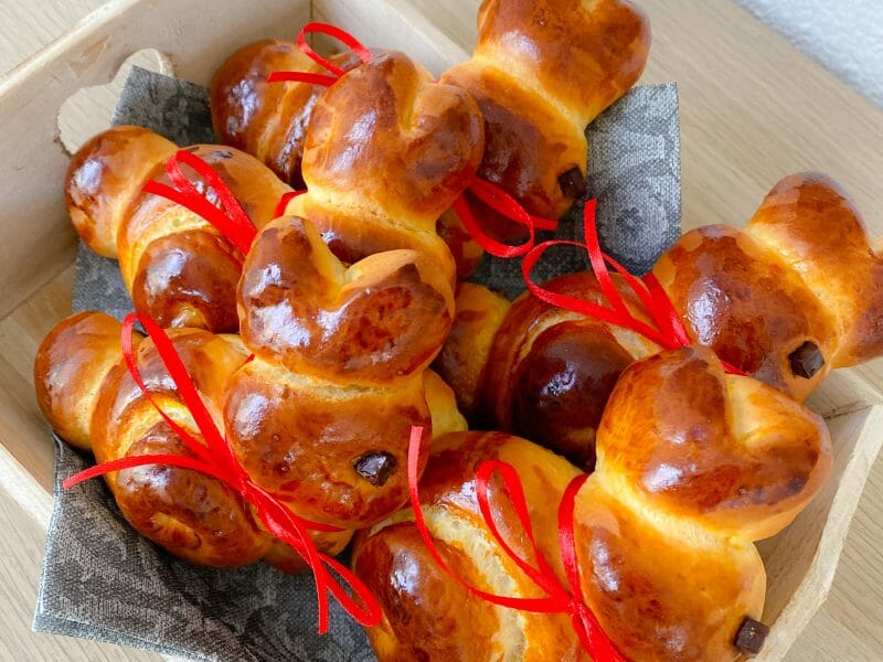 Cliquez pour zoomer ! Brioches lapin de Pâques Thermomix par Krocmou74