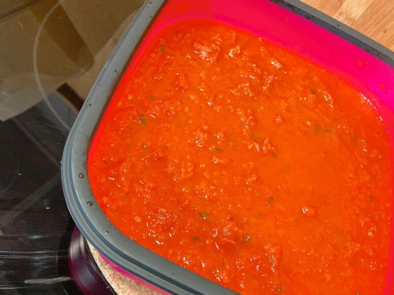 Cliquez pour zoomer ! Penne au chorizo Thermomix par Krocmou74