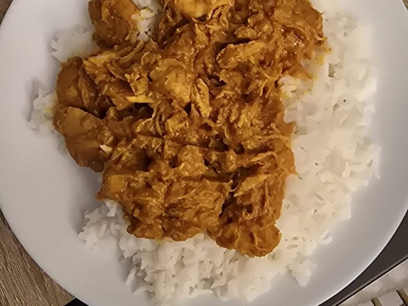 Cliquez pour zoomer ! Curry crémeux de poulet tomates et amandes Thermomix par julodie