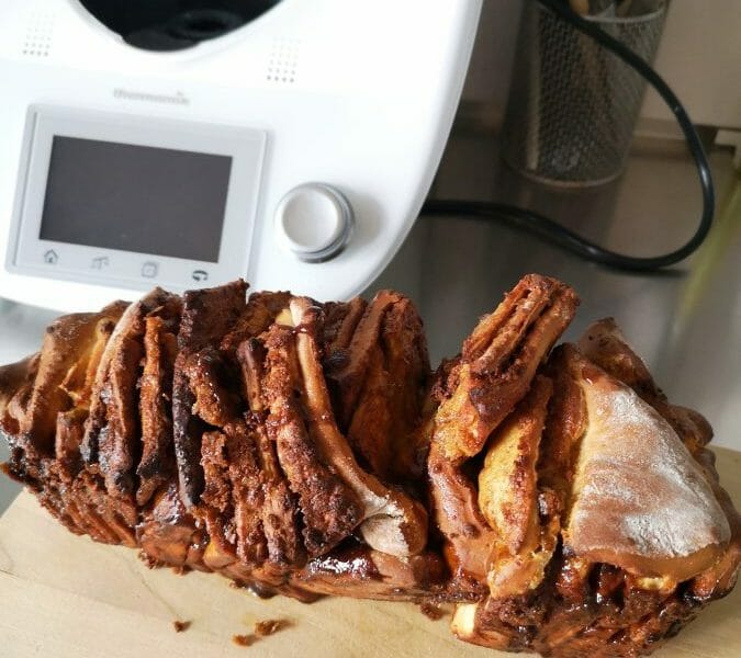 Cliquez pour zoomer ! Brioche à effeuiller à la cannelle Thermomix par Sheline