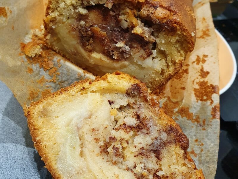 Cliquez pour zoomer ! Cake aux pommes à l’ancienne Thermomix par Germain