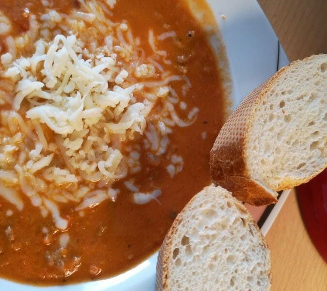 Cliquez pour zoomer ! La pizza soupe Thermomix par Famille Pommaz