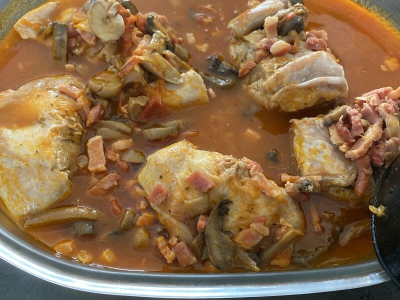 Cliquez pour zoomer ! Lapin sauce chasseur Thermomix par Milo