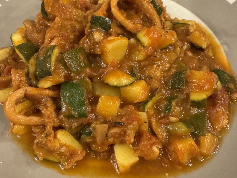 Cliquez pour zoomer ! Encornets à la provençale Thermomix par Milo