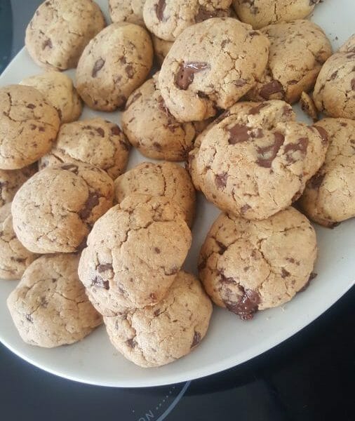 Cliquez pour zoomer ! Cookies beurre de cacahuète et pépites de chocolat Thermomix par CelineMin