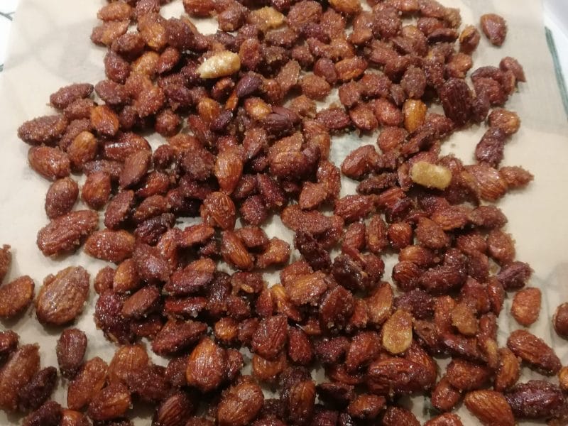 Cliquez pour zoomer ! Amandes grillées à la cannelle et au miel Thermomix par Nanou50g