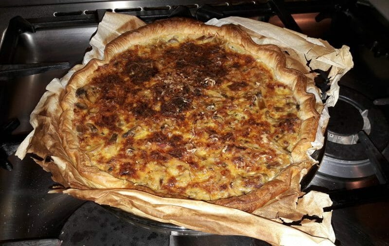 Cliquez pour zoomer ! Tarte champignons et lardons Thermomix par nini23