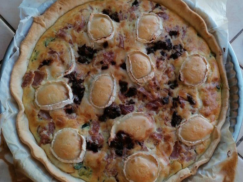 Cliquez pour zoomer ! Tarte courgette, jambon & chèvre Thermomix par Lauryta