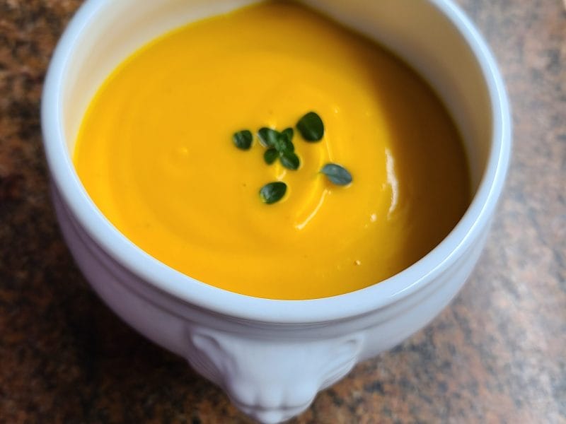 Cliquez pour zoomer ! Soupe de potimarron à l’orange et au gingembre Thermomix par valmorlys