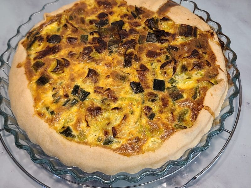 Cliquez pour zoomer ! Tourte aux poireaux et au saumon fumé Thermomix par valmorlys