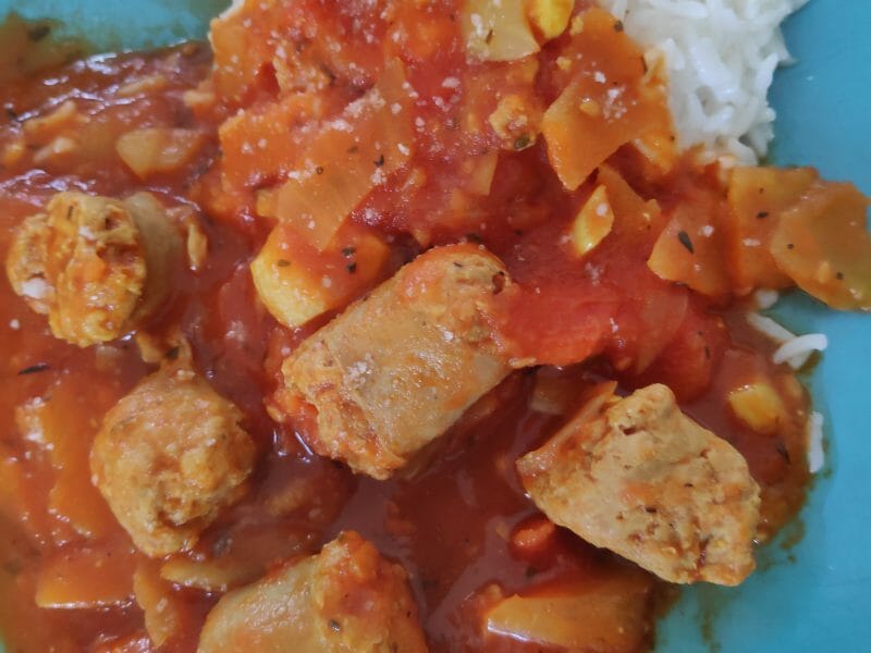Cliquez pour zoomer ! Rougail saucisse Thermomix par Moondy