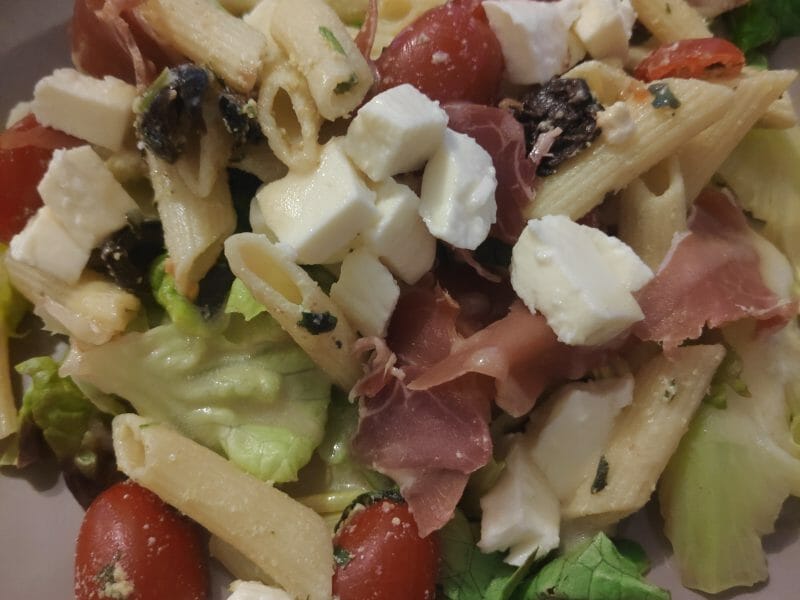 Cliquez pour zoomer ! Salade de penne à l’italienne Thermomix par Moondy