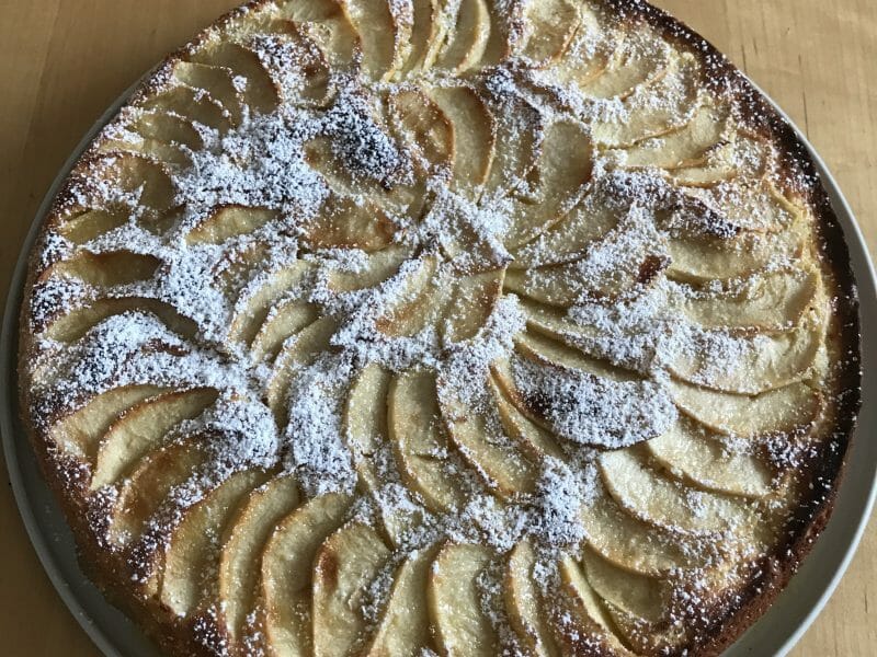 Cliquez pour zoomer ! Gâteau aux pommes et mascarpone Thermomix par Sabcl