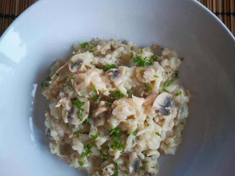 Cliquez pour zoomer ! Risotto poulet et champignons Thermomix par Caroline