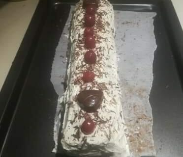 Cliquez pour zoomer ! Bûche forêt noire Thermomix par toutie42
