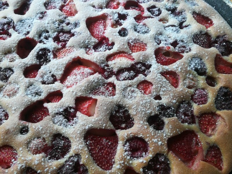 Cliquez pour zoomer ! Bublanina aux fruits rouges Thermomix par dowilla