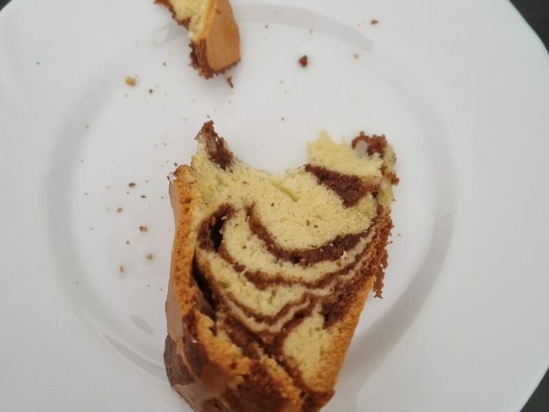 Cliquez pour zoomer ! Gâteau zébré Thermomix par Marie0506