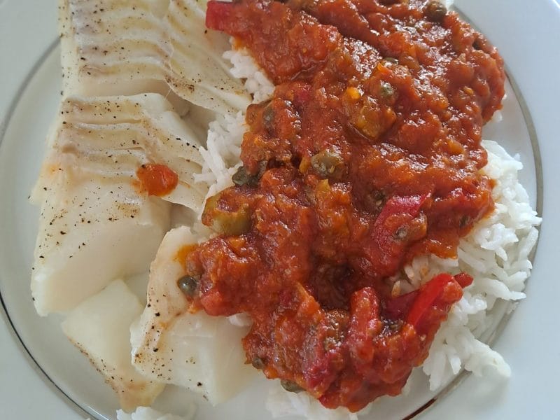 Cliquez pour zoomer ! Poisson à la Veracruz Thermomix par basilic1