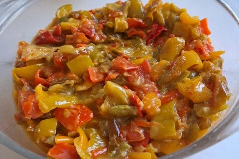 Cliquez pour zoomer ! Poivrons à l’aigre-douce Thermomix par basilic1