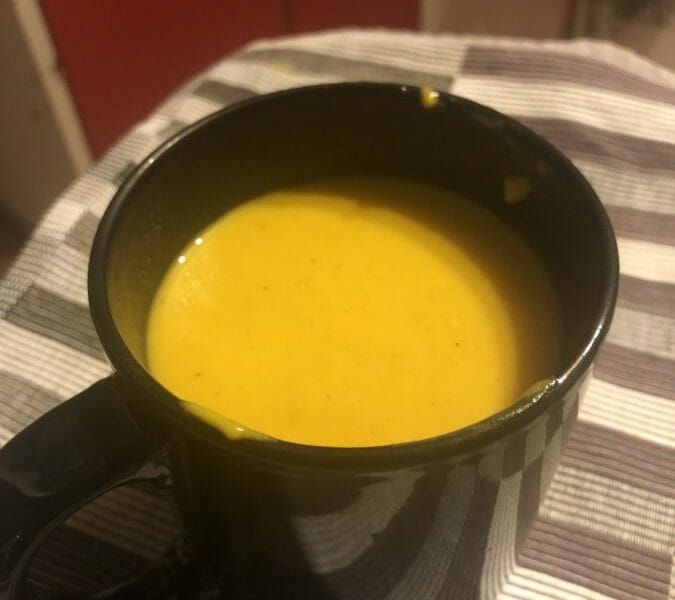 Velouté de patate douce au lait de coco au Thermomix - Cookomix