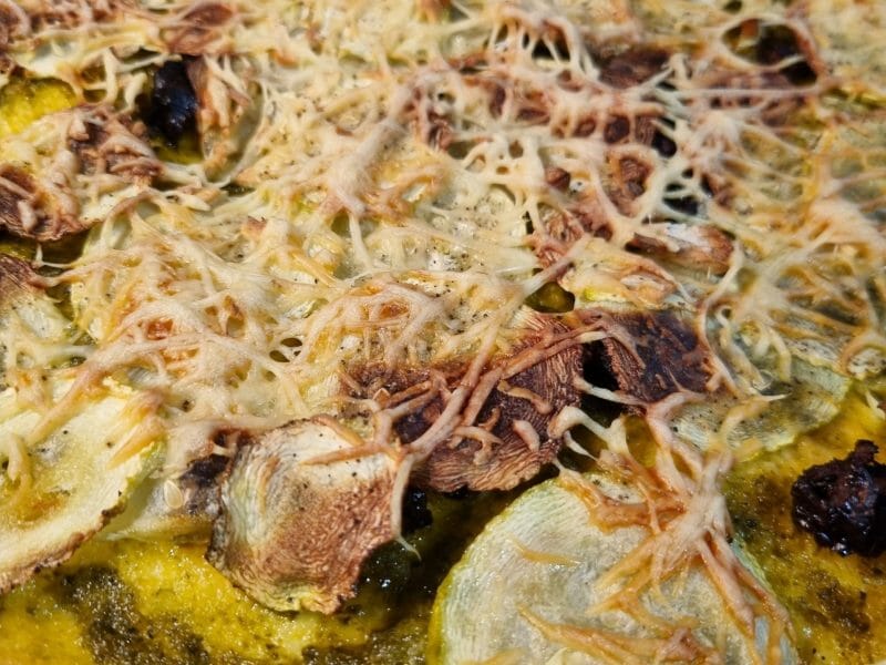 Cliquez pour zoomer ! Polenta au pistou, tomates séchées et courgettes Thermomix par ellydrou