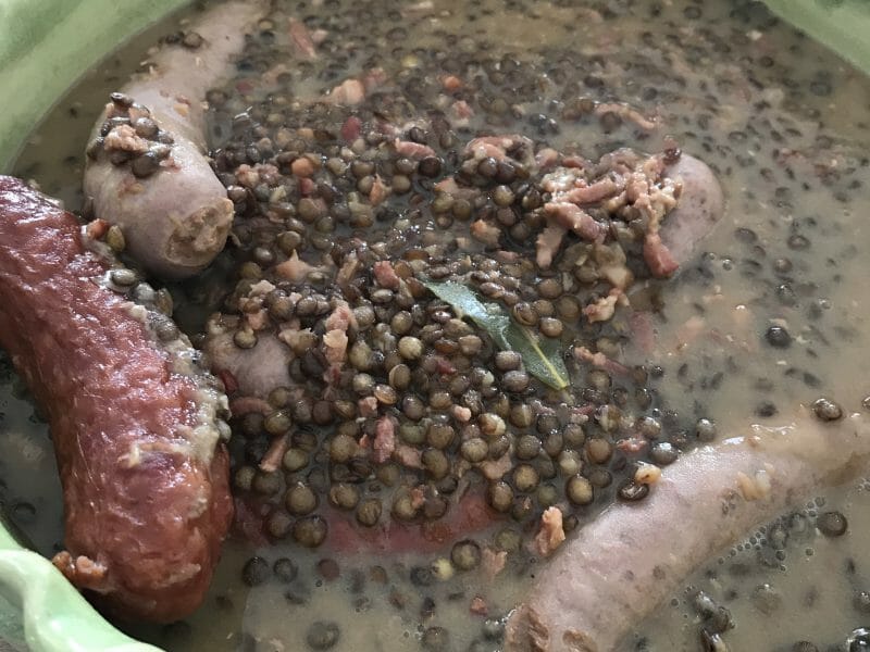 Cliquez pour zoomer ! Lentilles et ses saucisses Thermomix par Neferet