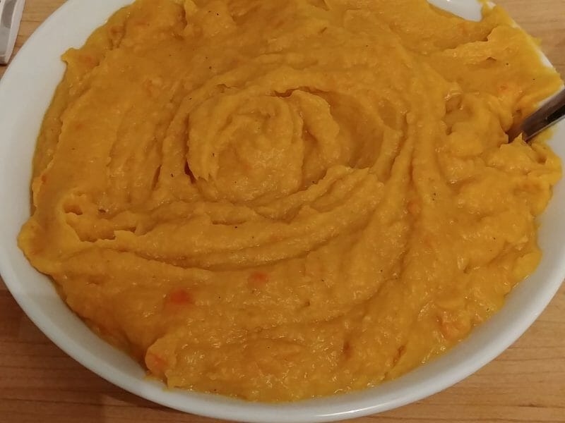 Cliquez pour zoomer ! Purée de patates douces au lait de coco Thermomix par clara1337