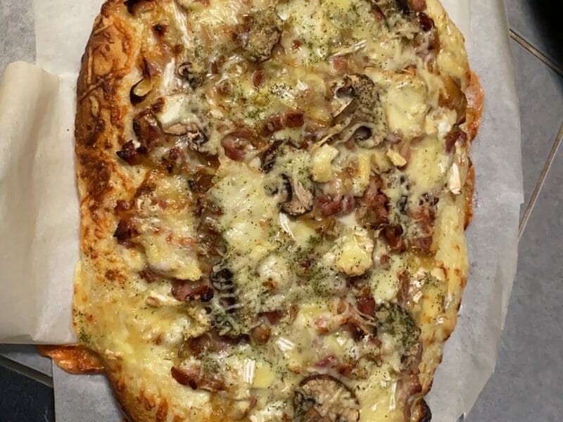 Cliquez pour zoomer ! Fougasse chèvre et lardons Thermomix par lilibellule32