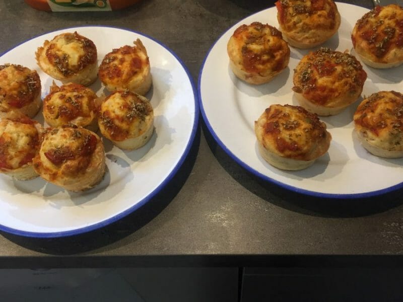 Cliquez pour zoomer ! Muffins salés façon pizza Thermomix par fabiola38450