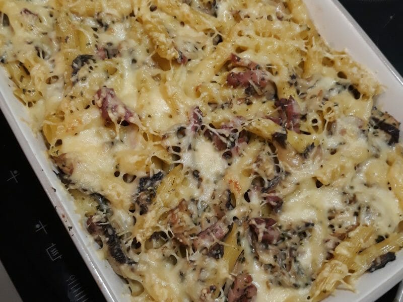 Cliquez pour zoomer ! Gratin de pennes aux champignons Thermomix par Laura_grd