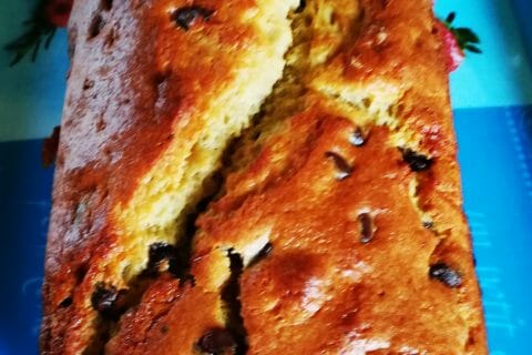 Cliquez pour zoomer ! Cake banane et pépites de chocolat au Thermomix