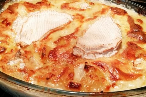 Cliquez pour zoomer ! Gratin de pommes de terre à la normande au Thermomix