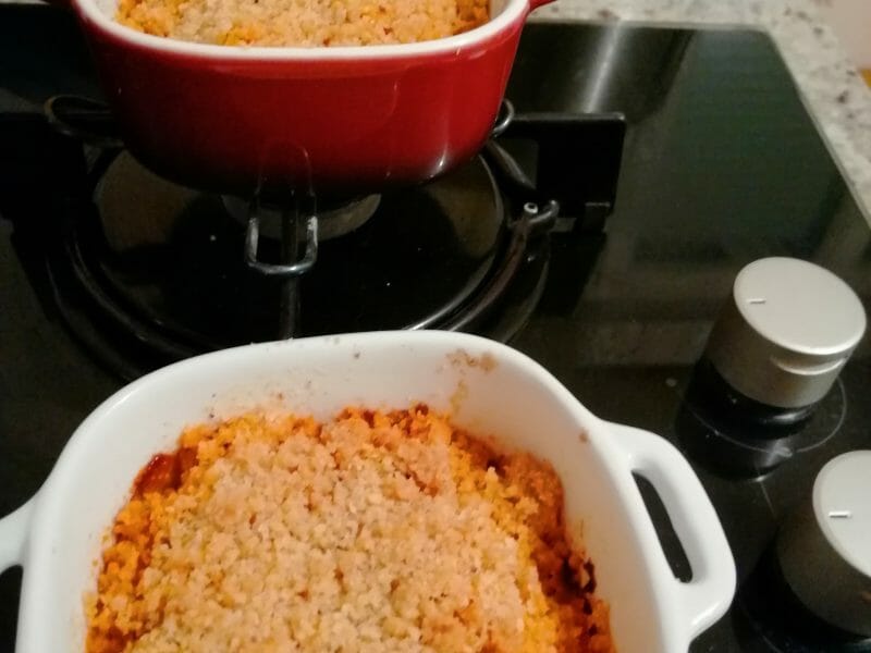 Cliquez pour zoomer ! Crumble de butternut au chorizo Thermomix par Blanche_Pattes