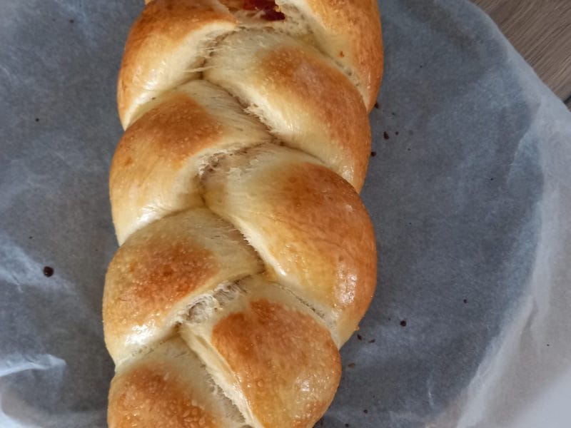 Cliquez pour zoomer ! Brioche salée jambon fromage Thermomix par Steph 07