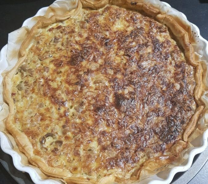 Cliquez pour zoomer ! Tarte champignons et lardons Thermomix par Nounours62157