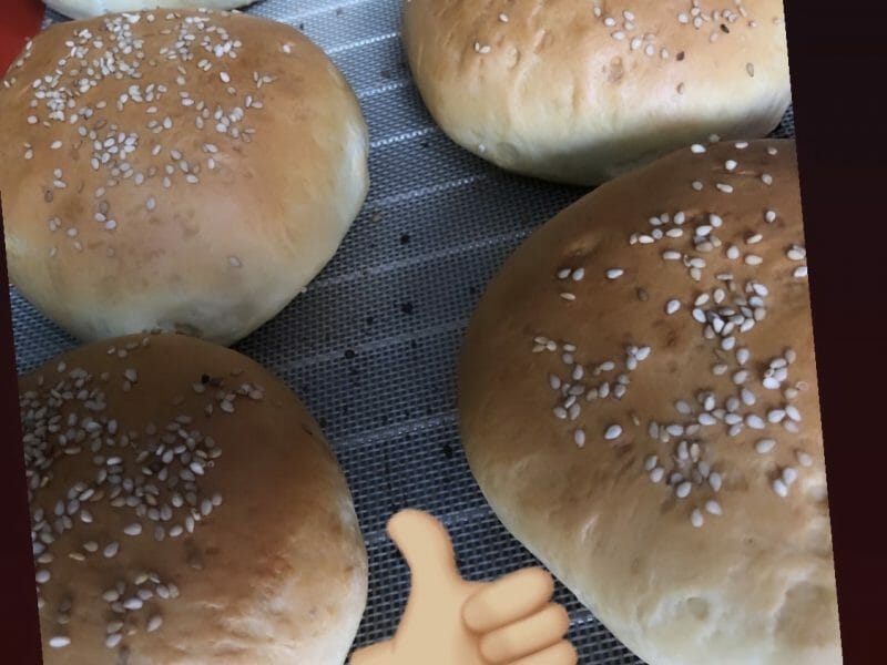 Cliquez pour zoomer ! Pains hamburger Thermomix par UmmSara