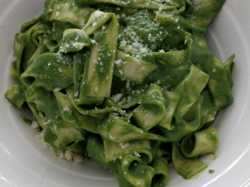 Cliquez pour zoomer ! Tagliatelles à la crème d’épinards Thermomix par Sophia