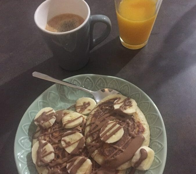 Cliquez pour zoomer ! Pancakes à la banane Thermomix par Cleacuisine