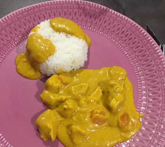 Cliquez pour zoomer ! Poulet coco aux 3 épices Thermomix par Cleacuisine