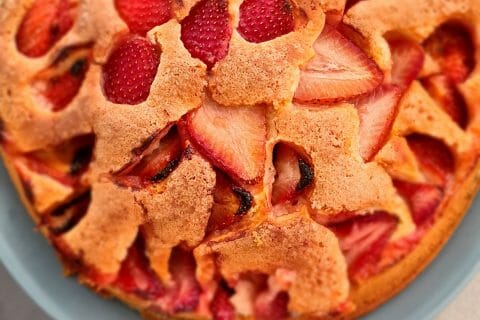 Cliquez pour zoomer ! Gâteau aux fraises Thermomix par Sev130583