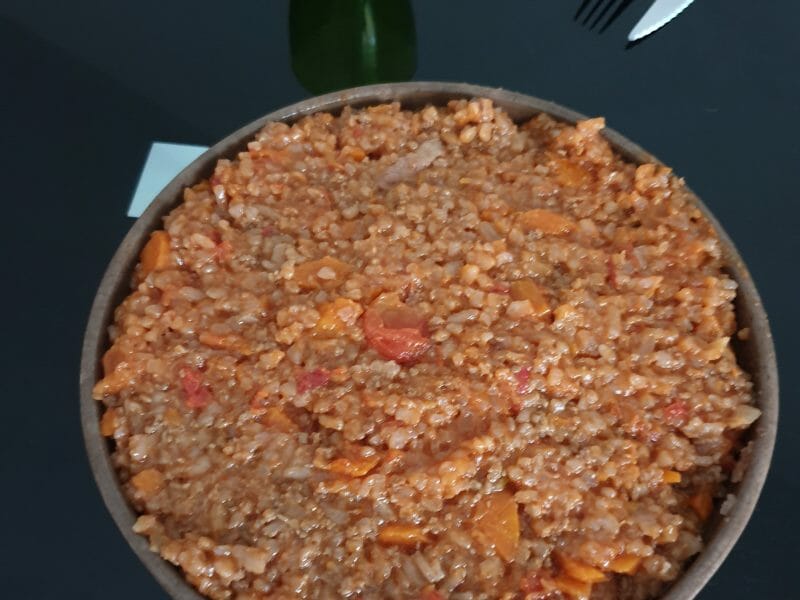 Cliquez pour zoomer ! Risotto à la bolognaise Thermomix par caromi