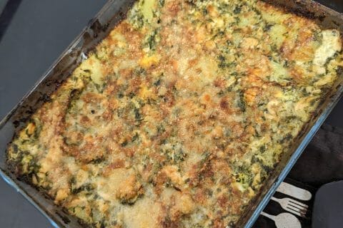 Cliquez pour zoomer ! Gratin de pommes de terre, saumon et épinards Thermomix par caromi
