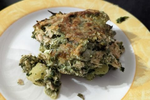 Cliquez pour zoomer ! Gratin de pommes de terre, saumon et épinards Thermomix par caromi