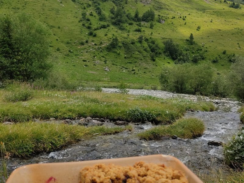 Cliquez pour zoomer ! Cookie-crumble rhubarbe framboises Thermomix par 67much